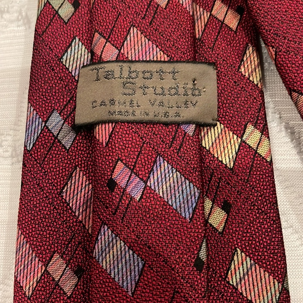 Robert Talbott Studio Carmel Valley Neck Tie. Red - image 4